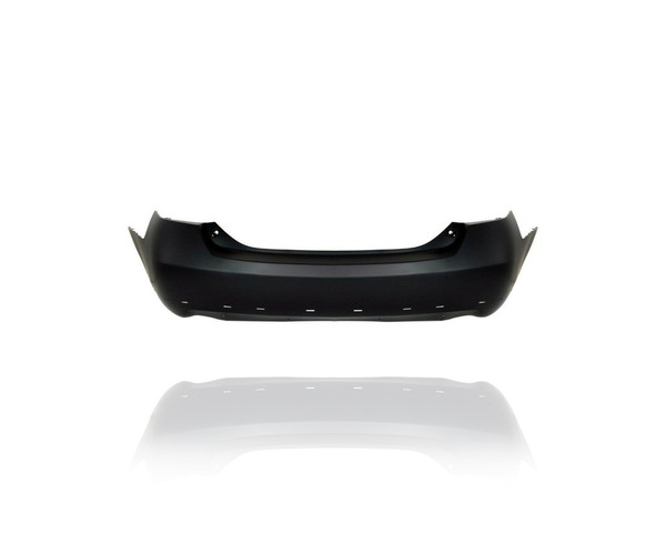 Bumper Cover - Compatible/Replacement for '07-11 Toyota Camry SE - Rear, Primed With Spoiler Hole - 5215906951