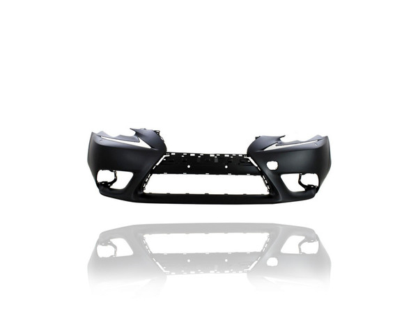Bumper Cover - Compatible/Replacement for '14-16 Lexus IS250/350 Base - Front, Primed With Headlight Washer Hole, Without Sensor Hole - 521195E905 CAPA