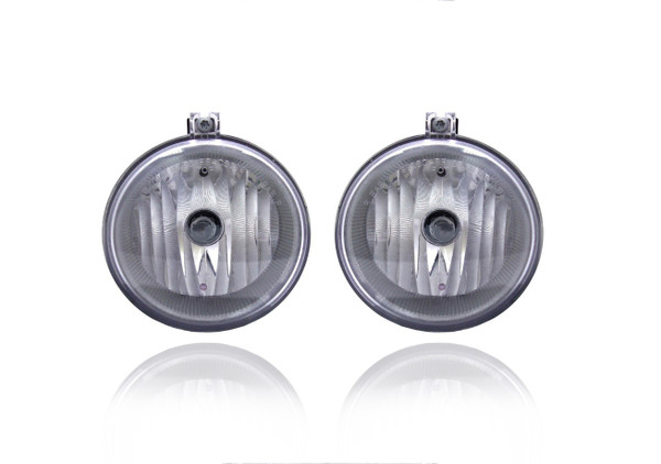 Fog Light Assembly For 4805857AB 05-09 Chrylser Pacifica Dodge Caravan Town & Country, 07-09 Sebring-Sedan, 07-09 Caliber Nitro Jeep Compass Patriot - Pair, Left Driver + Right Passenger Set, NSF