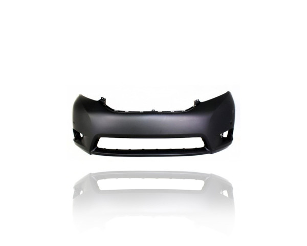 Bumper Cover - Compatible/Replacement for '11-17 Toyota Sienna XLE/Limited - Front, Primed With Sensor Hole - 5211908902