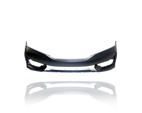 Bumper Cover - Compatible/Replacement for '16-17 Honda Accord Coupe Touring - Front, Primed With Sensor Hole - 71100T3LA60ZZ CAPA