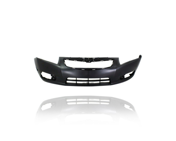 Bumper Cover - Compatible/Replacement for '11-14 Chevrolet Cruze Without RS-Package - Front, Primed Without Fog Lamp Hole - 95217520 CAPA