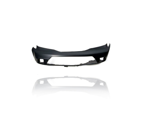Bumper Cover - Compatible/Replacement for '12-15 Honda Pilot LX/EX/SE/EXL - Front, Black Without Sensor Hole - 04711SZAA70ZZ