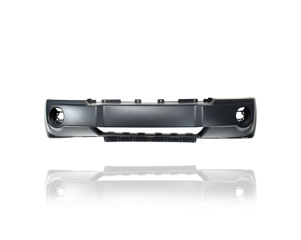 Bumper Cover - Compatible/Replacement for '05-07 Jeep Grand Cherokee Laredo/Limited-Only - Front, Primed Without Chrome Insert Hole - 5159130AA CAPA