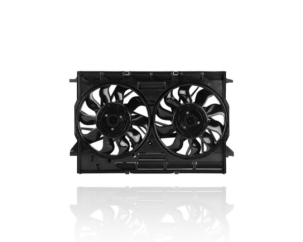 Dual Radiator and Condenser Fan Assembly - Compatible/Replacement for '18-23 Audi Q5/Q5E/SQ5/Sportback, 21-22 A7Q 2.0Th/3.0T - With Brushless Motor - 80A121207A