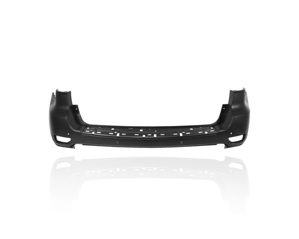 Bumper Cover - Compatible/Replacement for '16-22 Jeep Grand Cherokee/WK - Rear, Primed With 4-Sensor Hole, Without Blind Spot Bracket, 68310167AA