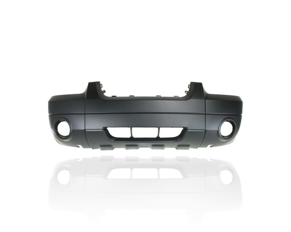 Bumper Cover - Compatible/Replacement for '05-07 Ford Escape/Hybrid XLT/Limited - Front, Primed With Fog Lamp/Side Flare Hole, 5L8Z17D957DAA