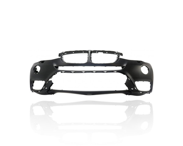 Bumper Cover - Compatible/Replacement for '15-17 BMW X3 Base - Front Primed With Sensor Hole, Without Fog Lamp Bracket/Camera Hole, 51117389899, CAPA