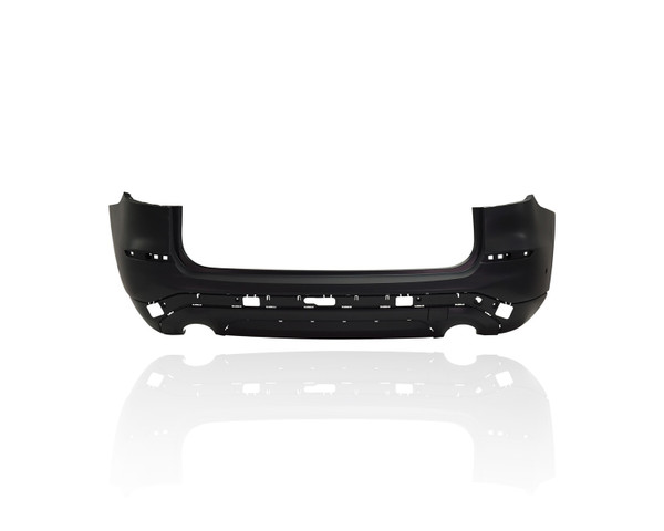 Bumper Cover - Compatible/Replacement for '18-21 BMW X3 Base - Rear, Primed With Sensor Hole, Without Chrome Trim/Tow Hitch Hole, 51127488222