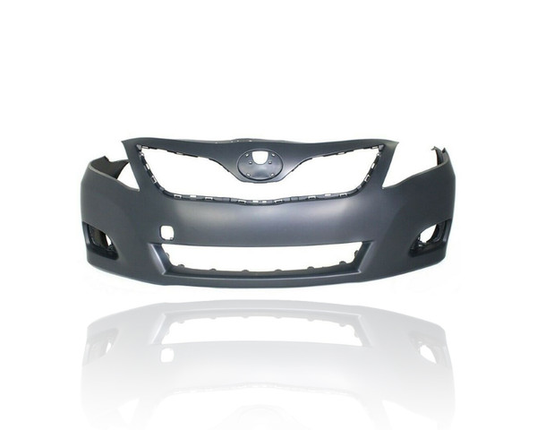 Bumper Cover - Compatible/Replacement for '10-11 Toyota Camry Base/LE/XLE (Japan-Built) - Front, Primed With Tow Hook Hole, Without Spoiler Hole, 5211933966, CAPA