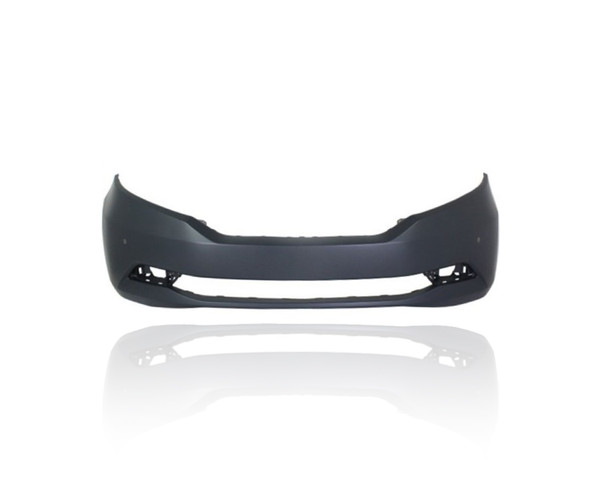 Bumper Cover - Compatible/Replacement for '11-17 Honda Odyssey Touring/Elite - Front, Primed With Sensor Hole, 04711TK8A81ZZ