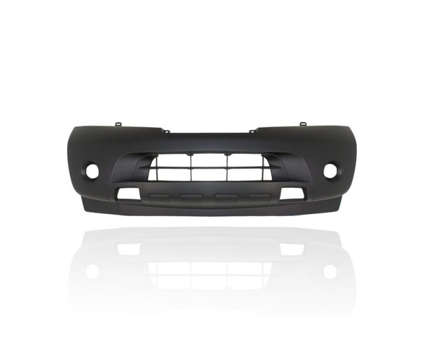 Bumper Cover - Compatible/Replacement for '08-15 Nissan Armada LE/SE/Titanium/SV/SL - Front, Primed Without Sensor Hole, 62022ZQ00A