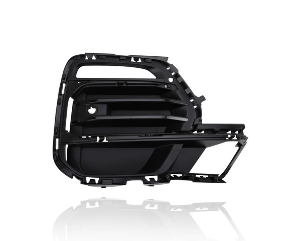 Grille - Compatible/Replacement for '19-23 BMW X5 Without M-Sport Package - Front Outer, Right Hand - Passenger, Bright Black Textured, 51117449688