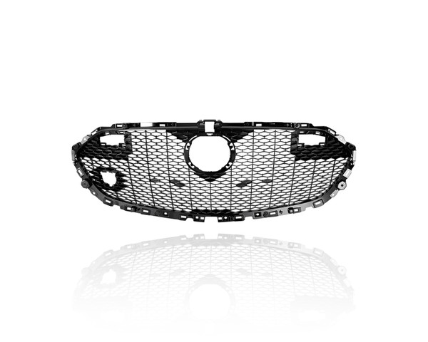 Grille - Compatible/Replacement for '19-25 Mazda Mazda3 Hatchback - Main, Black Frame Insert, BCKN50711A, CAPA