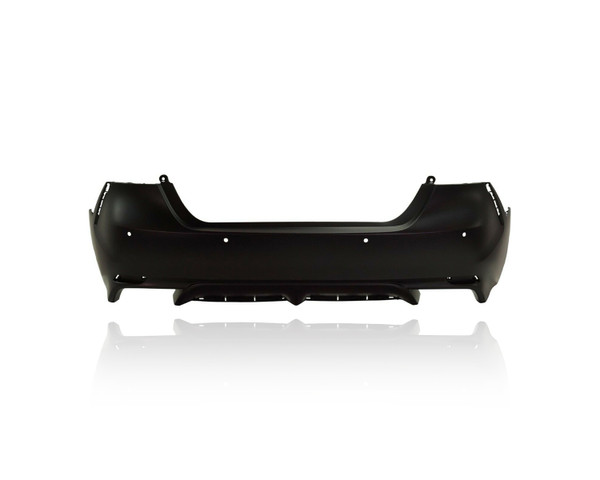 Bumper Cover - Compatible/Replacement for '18-20 Toyota Camry SE/Night/XSE - Rear, Primed With Sensor Hole, 521590X916, CAPA