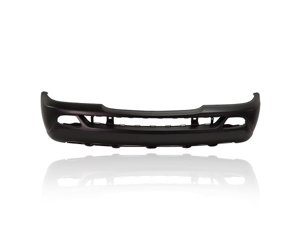 Bumper Cover - Compatible/Replacement for '02-05 Mercedes-Benz M-Class - Front Primed With D-Shaped Fog Lamp Hole, Without Sensor/Headlight Washer Hole, 1638804570