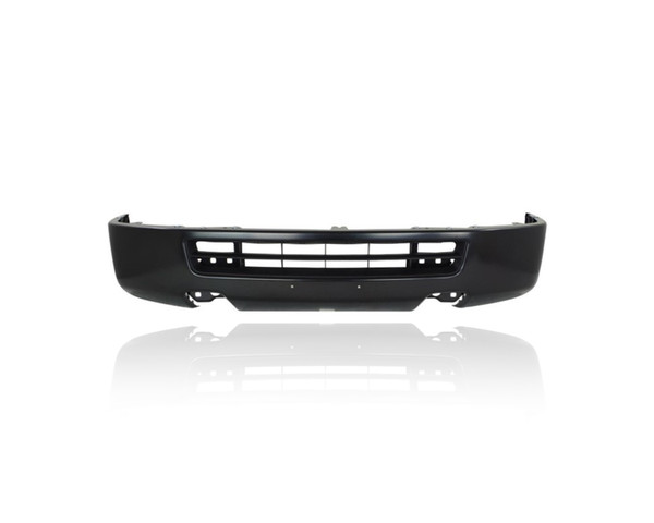 Bumper Face Bar - Compatible/Replacement for '12-21 Nissan NV1500/2500/3500 S/SV - Front, Black Without Fog Lamp Hole, 620221PA0A