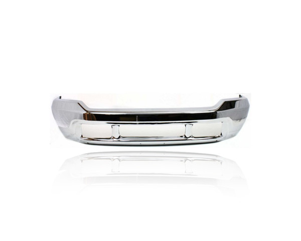 Bumper Face Bar - Compatible/Replacement for '99-04 Ford F-250/350/450/550 Superduty, 00-04 Excursion - Front Chrome With Lower Valance Hole, 3C3Z17757BA