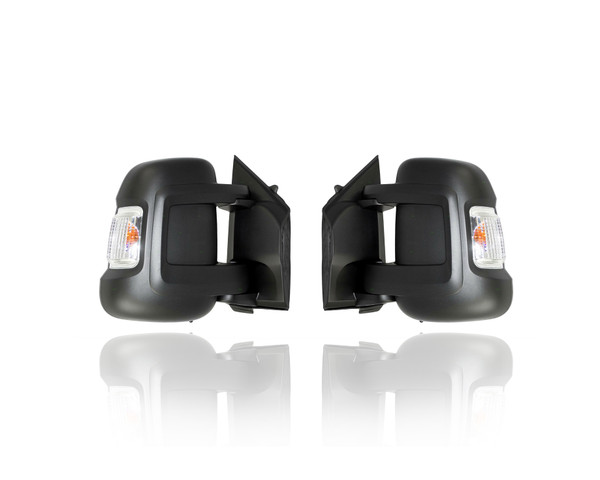 Door Mirror For 14-20 RAM 1500 ProMaster Cargo Van - Non-Extending, Manual Folding - Pair, Left Driver + Right Passenger Set - 5VE98JXWAF, 5VE99JXWAF