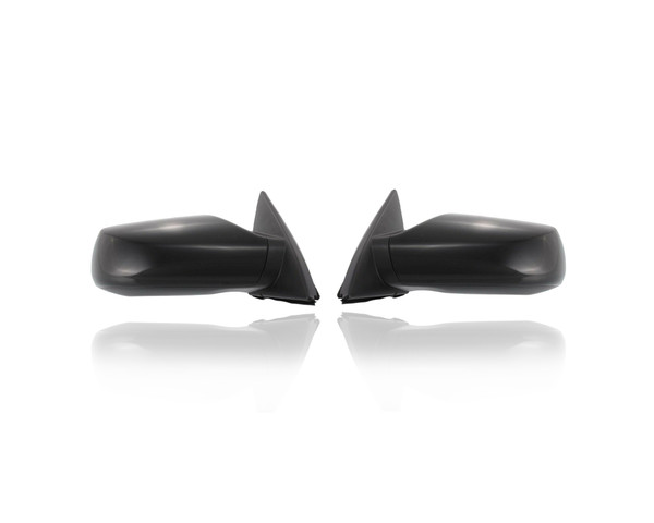Door Mirror For 07-12 Nissan Altima-Sedan/Hybrid-Base/S/2.5L - Electric, Non-Heated, Without Signal (Exclude SR/3.5L) - Pair, Left Driver + Right Passenger Set - NSF-Registered Part - 96301JA04A, 96302JA04A