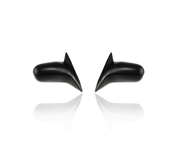 Door Mirror For 76200S5DA11; 76250S5DA11 01-05 Honda Civic Sedan LX/EX - Power, Pair, Both Left Hand Driver + Right Hand Passenger Set, Paint-to-Match (Unpainted), Non-Foldaway
