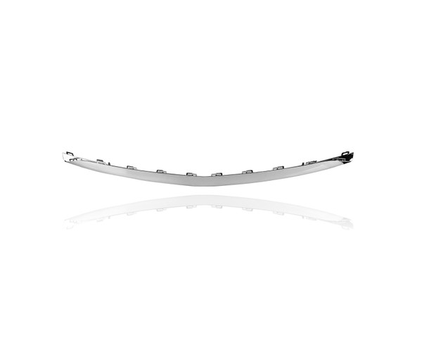 Bumper Molding - Compatible/Replacement for '17-20 Mercedes-Benz E300/350/400/450 AMG - Front Lower Center Trim, Chrome, 2138857000