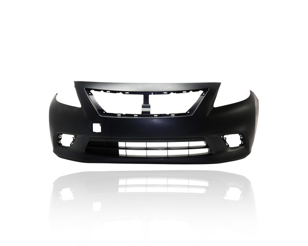 Bumper Cover - Compatible/Replacement for '12-14 Nissan Versa Sedan SV/SL - Front, Primed, FBM229KA0J, CAPA