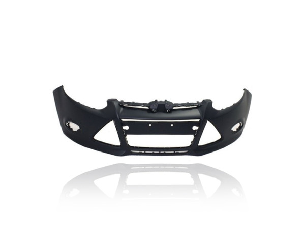Bumper Cover - Compatible/Replacement for '12-14 Ford Focus Sedan/Hatchback S/SE/SEL/Titanium - Front, Primed, BM5Z17D957CAPTM