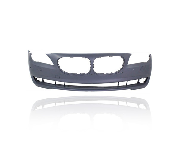 Bumper Cover - Compatible/Replacement for '09-12 BMW 740i/750i/760i/Li/Hybrid Base - Front, Primed With Sensor/Side Camera Hole, 51117251634
