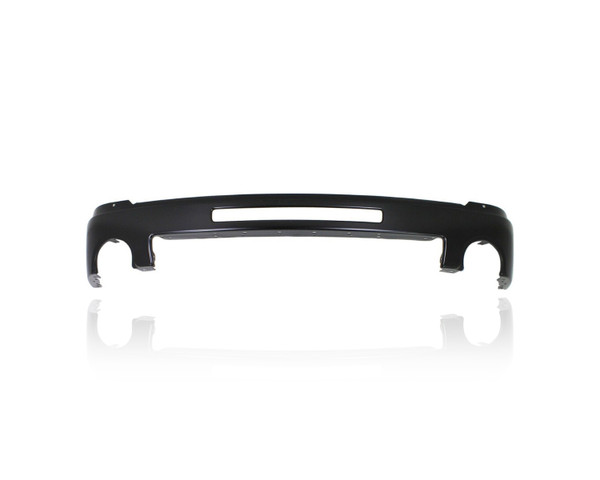 Bumper Face Bar - Compatible/Replacement for '07-13 GMC Sierra/Denali/Hybrid 1500 - Front, Black With Tow Hook Hole, 15901510