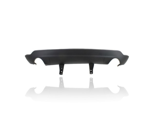 Valance Panel - Compatible/Replacement for '11-22 Jeep Grand Cherokee/WK - Rear Lower Textured With 2-Round Exhaust Hole, Without Tow Hitch Hole, 68111469AA, CAPA