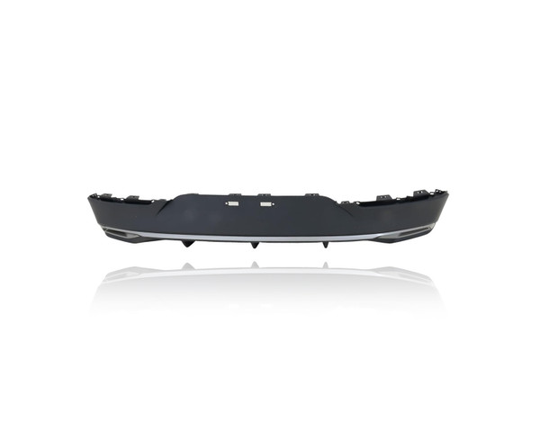 Valance Panel - Compatible/Replacement for '21-24 Kia K5 LX/LXS - Rear Lower, Silver Trim Textured Black, 86650L3000