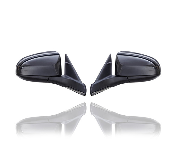 Door Mirror For 8790106040; 8790606040 15-15 Toyota Camry/Hybrid - Pair, Both Left Hand Driver + Right Hand Passenger Set, Power, Heated, Without Blind-Spot-Detection