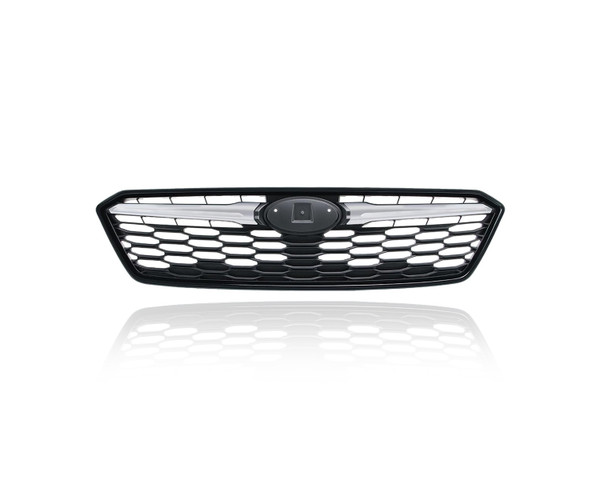 Grille Molding - Compatible/Replacement for '17-19 Subaru Impreza Sedan/Wagon - Main Upper Black Frame Insert, 91122FL00B