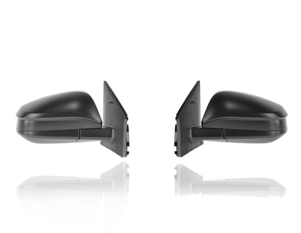 Door Mirror For 13-15 Toyota RAV4-LE - Electric, Non-Heated, Without Signal + Blind Spot, Textured - Pair, Left Driver + Right Passenger Set - 879100R070, 879400R080