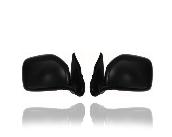 Door Mirror For 8791035580; 8794035551 01-04 Toyota Tacoma 4WD (2WD With PreRunner) - Power, Pair, Both Left Hand Driver + Right Hand Passenger Set, Black