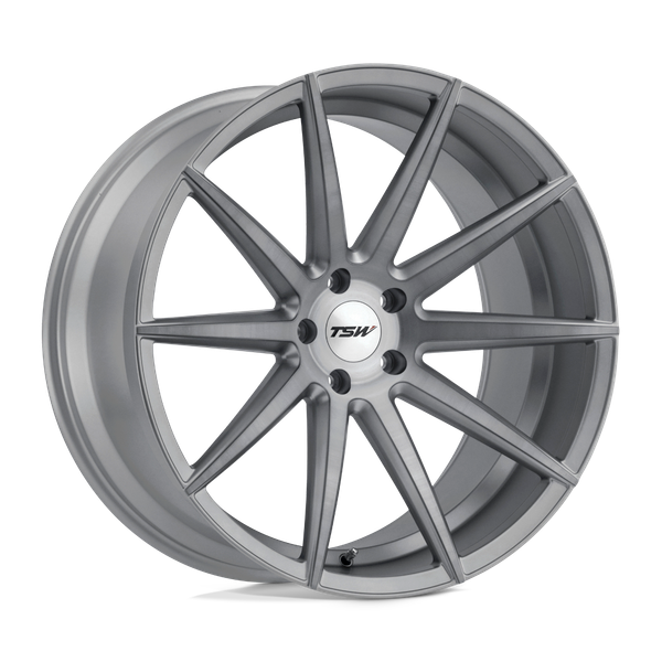 Clypse - Cast Aluminum, Titanium With Matte Brushed Face, 18X8.5, 5X4.5, 20mm, 195338047329