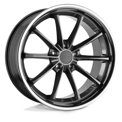 Sweep - Cast Aluminum, Gloss Gunmetal With SS Lip, 19X9.5, 5X120, 40mm, 195338050046
