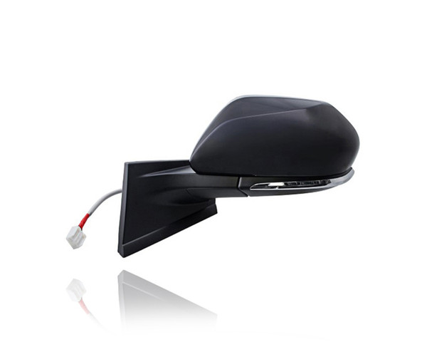 Door Mirror Fit/For 8794047400 16-22 Toyota Prius - Left Hand Driver, Without Blind Spot Detection, Matte Black With Cover