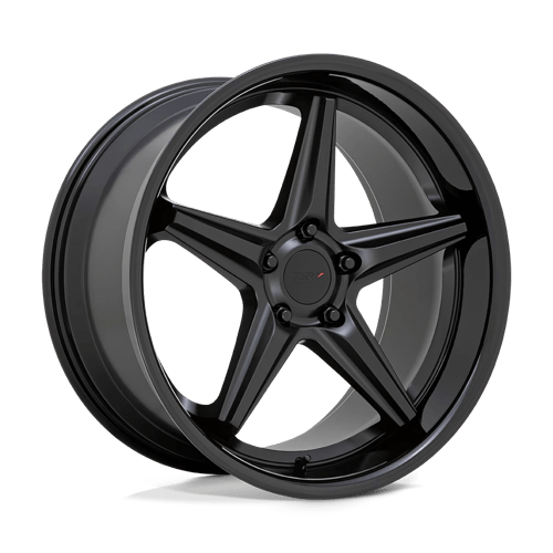 Launch - Cast Aluminum, Matte Black With Gloss Black Lip, 20X8.5, 5X120, 35mm, 194933184194