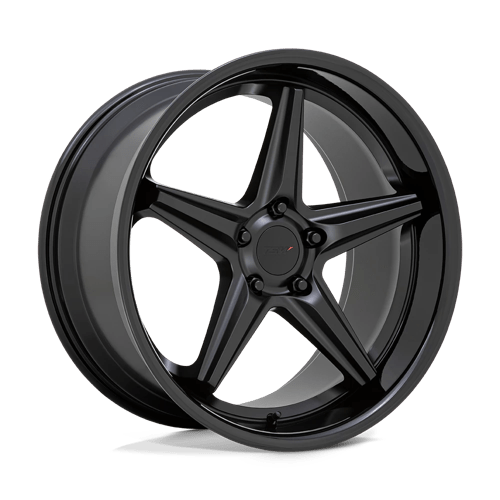 Launch - Cast Aluminum, Matte Black With Gloss Black Lip, 20X8.5, 5X120, 20mm, 194933184217