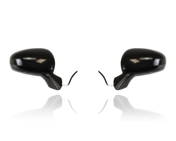 Door Mirror For 12-18 Toyota Prius-V - Electric, Heated, Primed, Cover - Pair, Left Driver + Right Passenger Set - 8791047280, 8794047280