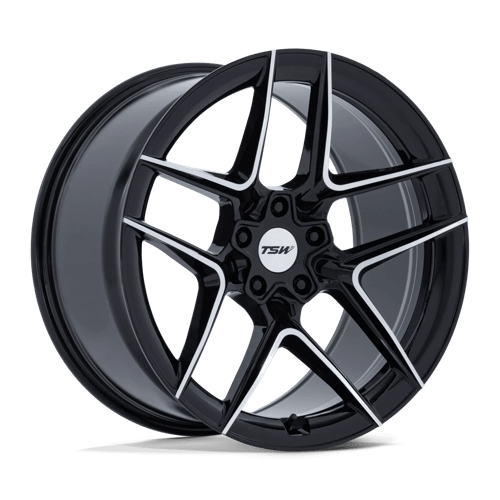 Slipstream - Flow Formed Aluminum, Gloss Black With Machined Face, 19X9.5, 5X4.5, 25mm, 194933403783