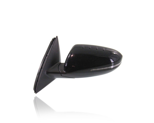 Door Mirror For 876102T110 11-13 Kia Optima Korea-Build - Left Hand Driver, Power, Non-Heated, Manual Folding, With Signal Lamp, Paint-to-Match (Unpainted)