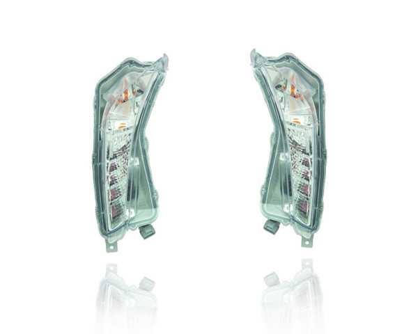 Turn Signal Light Assembly For 15-17 Toyota Camry-XLE/XSE, 15-17 Hybrid-XLE - Pair, Left Driver + Right Passenger Set - 8143006030, 8144006030