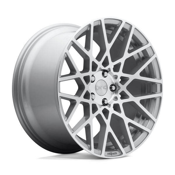 R110 BLQ - 18in, Cast Aluminum, Gloss Silver Machined, 18X8.5, 5X100, 35mm, 885463889382, 885463889382