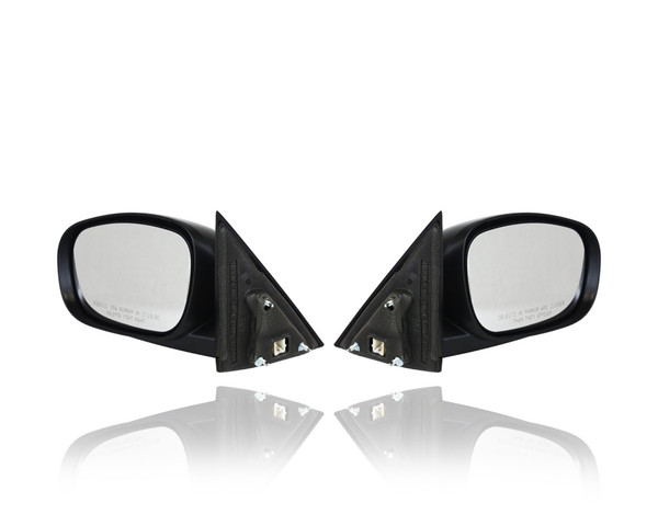 Door Mirror For 4806156AD; 4806157AD 06-10 Dodge Charger, 05-07 Magnum, 07-10 Chrysler 300 - Pair, Both Left Hand Driver + Right Hand Passenger Set, Power, Non-Heated, Non-Folding, Textured