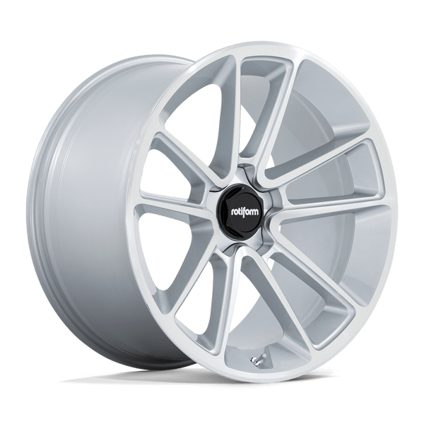 R192 BTL - 22in, Flow Formed Aluminum, Gloss Silver W/ Machined Face, 22X10, 5X130, 25mm, 194933210091, 194933210091