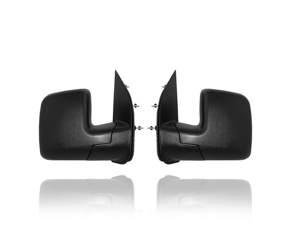 Door Mirror For 2C2Z17682AAC; 2C2Z17683AAB 02-06 Ford Econoline - Power, Pair, Both Left Hand Driver + Right Hand Passenger Set, Dual Mirror, Without Puddle Light