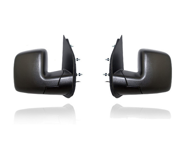 Door Mirror For AC2Z17682AA; AC2Z17683AA 10-14 Ford Econoline - Power, Pair, Both Left Hand Driver + Right Hand Passenger Set, Sail Type